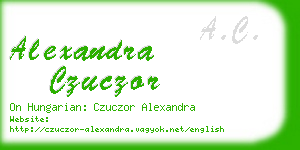 alexandra czuczor business card